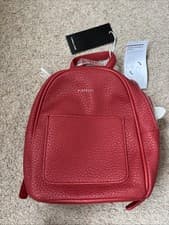 Image of FIORELLI RED SMALL BACKPACK WITH INTERCHANGEABLE STRAPS