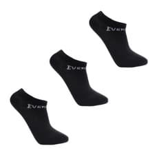 Image of 3 PACK EVERLAST KIDS TRAINER SOCKS SIZE UK C8-C13 KIDS EVERCOOL SPORTS BLACK T07