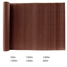 Image of Artificial Bamboo PVC Garden Fence Privacy Screen Panel Roll Balcony Shade