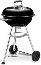 Image of Weber Compact Kettle Charcoal Grill Barbecue BBQ 47cm Black (1221004)