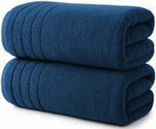 Image of 2X Extra Large Super Jumbo Bath Sheets 100x200 cm Egyptian Cotton XXL Bath Sheet