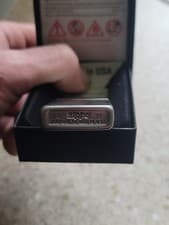 Image of Slim Zippo Brushed Chrome Refillable Windproof Lighter