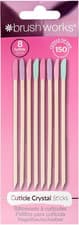 Image of Brushworks Cuticle Crystal Sticks - 8 Pack