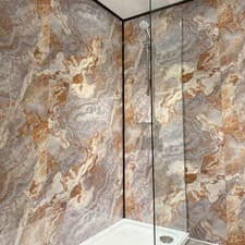 Image of Mixed Stone 1000mm Wide Shower Panel 1m x 2.4m PVC Large Shower Wall Panel