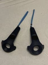 Image of Pair of HTC Blue 2018 Vive VR wands / controllers v2.0 - unused.