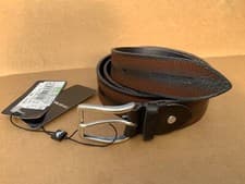 Image of Emporio Armani Mens Leather Belt 41”-44” waist Brown Y4S316 New RRP £115