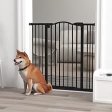 Image of 74-80cm Adjustable Metal Pet Gate Safety Barrier w/ Auto-Close Door Refurbished