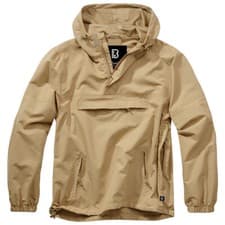 Image of Brandit Summer Windbreaker Adjustable Breathable Mens Mesh Lining Camel