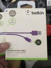 Image of Belkin Mixit Charge Sync Cable Purple Micro Usb