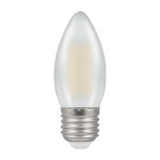 Image of Candle 5 = 40 Watt Pearl ES / E27 LED Dimmable 4000k Cool white Crompton 15586