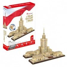 Image of 6944588202248 PUZZLE 3D Palace of Culture and Science, 144 ELEMENTS Cubic Fun
