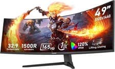 Image of 49 inch Ultra-Wide Curved 1500R Gaming Computer Monitor, DQHD(5120×1440), 165Hz