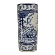 Image of Monet Blue & White Bountiful Garden Umbrella Stand