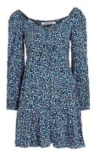 Image of Tommy Jeans Womens Long Floral Ditsy Floral Tied Dress Dress DW15183