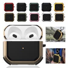 Image of For Apple AirPods 1/2/3/4 Pro 1st 2nd Gen Armor Headphone Case Cover w/ Keychain