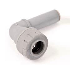 Image of 5 x Polyplumb 15mm spigot elbows / bends PB1015. Polypipe push fit stem elbow