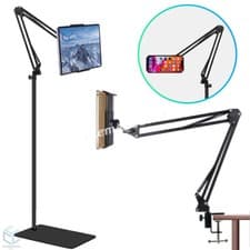 Image of 360° Adjustable Floor Stand for Tablet Phone Overhead Desk Phone Mount Tripod