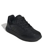 Image of Adidas kids black tensaur switch trainers size 11.5