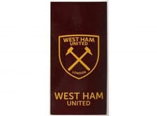 Image of West Ham United F.C Beach Towel 100% Cotton Hammers Club Crest Limited Edition