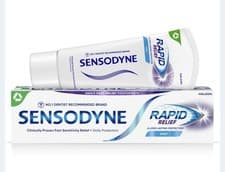 Image of 2xSensodyne Rapid Relief Original Mint Toothpaste, 75ml
