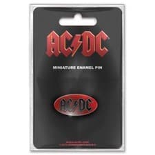 Image of AC/DC Logo Miniature Metal Pin Badge Officially Licensed Merchandise