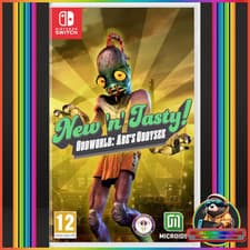 Image of New n Tasty! Oddworld: Abes Odyssey Nintendo Switch Game - Cartridge 