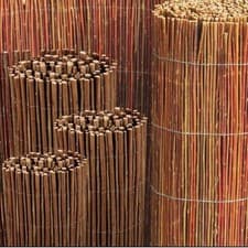 Image of Natural Willow Fence Screening Roll For Garden Decoration & Privacy 1 x 4m