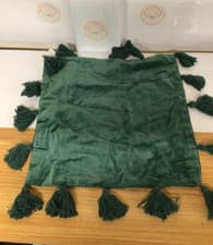 Image of furn. Medina Cushion Cover, Juniper Green, 45 x 45cm