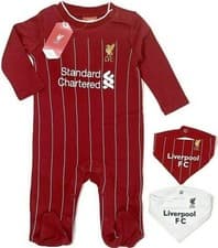 Image of LIVERPOOL FC BABY SLEEP SUIT ROMPER GROW PLAY BODYSUIT FOOTBALL PRAM BABIES LFC