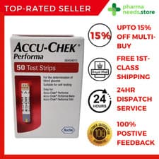 Image of Accu-Chek Performa Blood Glucose Test Strips (50) - LONG EXP: 11/2026 [15% OFF]