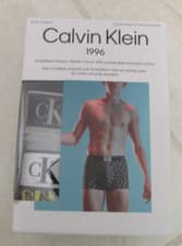 Image of NEW Calvin Klein 1996 3 pack of TRUNKS Mens XXL Black/Grey/Yellow NB3528-917