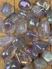 Image of Amethyst Aura Tumblestone AAA+ Tranquility / Intuition / Wisdom