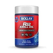 Image of Bioglan Red Krill Oil Max Strength 1000mg, 30caps, Omega-3 Fish Oil, EPA DHA