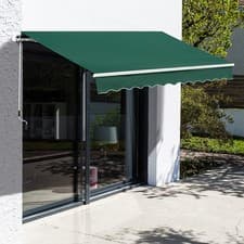 Image of Garden Patio Manual Awning Canopy Sun Shade Shelter Retractable 4 Size 5 Colour