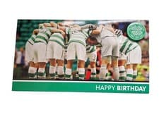 Image of CELTIC FOOTBALL CLUB OFFICIAL BIRTHDAY CARD WITH CREST BADGE..