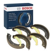Image of BOSCH 0986487665 Brake Shoe Set Rear Fits Citroen C1 Opel Peugeot Suzuki Toyota