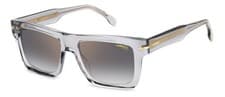 Image of Carrera 305/S KB7FQ Grey Gold Mirror Designer Rectangular Sunglasses Unisex NEW