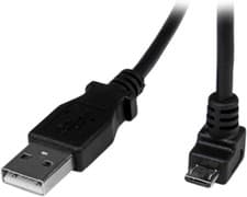 Image of StarTech.com 2m Micro USB Cable Cord - A to Down Angle Micro B - Down Angled Mi