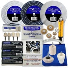 Image of Drill Steel And Stainless Steel Metal Polishing Kit 4" x 1" 21pc Pro-Max