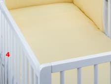 Image of 2 pc cot bed bedding set nursery baby 100% cotton covers GREY PINK YELLOW BLUE