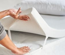 Image of COMFORT TOUCH - Memory Foam Mattress Topper - With/Without Fitting Straps Covers