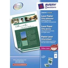 Image of Avery Zweckform 1198 Photo Paper A4 Printable Both Sides 120 g for Colour Laser