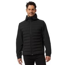 Image of 32 Degrees Men's Mixed Media Jacket in Black  M