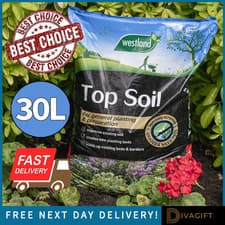 Image of WESTLAND TOP SOIL 30 LITRES ESSENTIALS FOR BEDS BORDERS LAWNS GARDEN COMPOST 30L