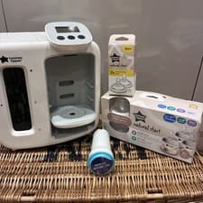 Image of Tommee Tippee Perfect Prep Day & Night+Filter, 3 Natural Start Bottles+box Teats