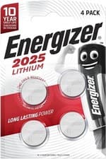Image of Energizer CR2025 Lithium Coin Cell Batteries - Pack of 4