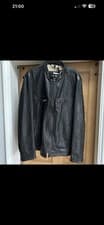 Image of Mens New Belstaff Raceway Racer Leather Jacket Size Uk 46 RRP£995