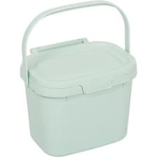 Image of Addis Everyday Kitchen Food Waste Compost Caddy Bin, 4.5 Litre, Mist