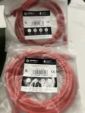 Image of (5m +2m)2 pack of RJ45 CAT6 UTP Stranded Flush Moulded LS0H Network Cable-24AWG 