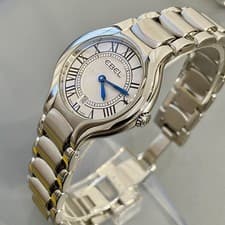 Image of Ladies Genuine Ebel Swiss Designer Watch 1216037 Sapphire Roman Date Serviced
